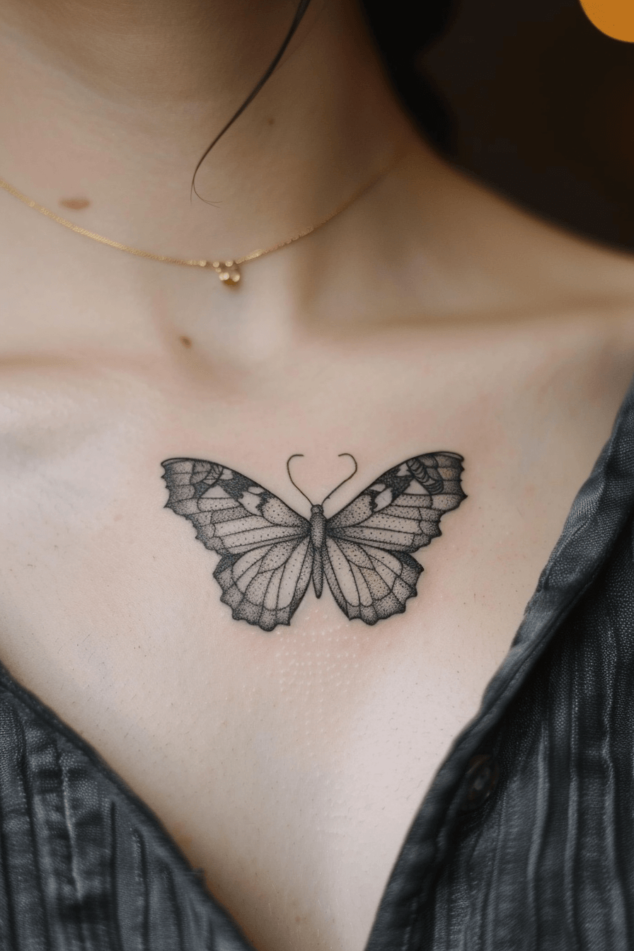 Beautiful Fineline Butterfly Tattoo Ideas For A Graceful Look