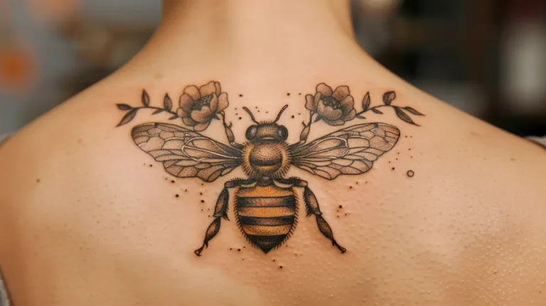 Beautiful Realistic Honey Bee Tattoo Ideas for Inspiration