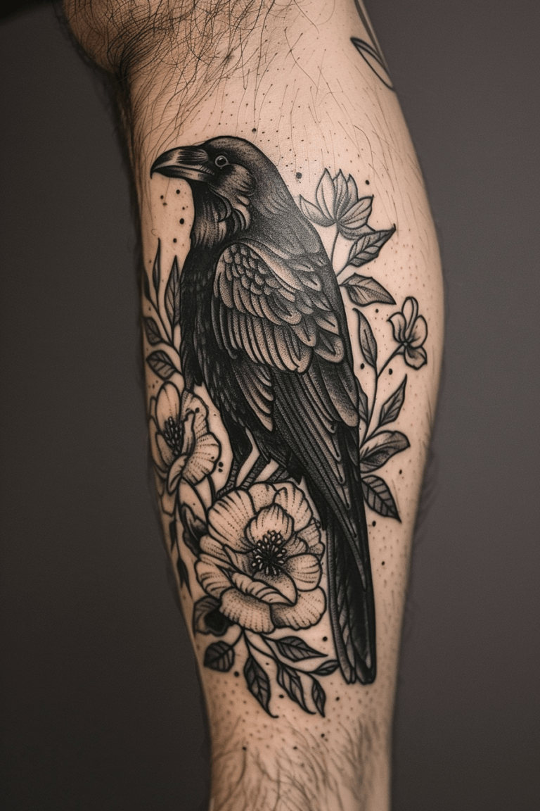 Intriguing Raven Tattoo Ideas With Deep Meanings