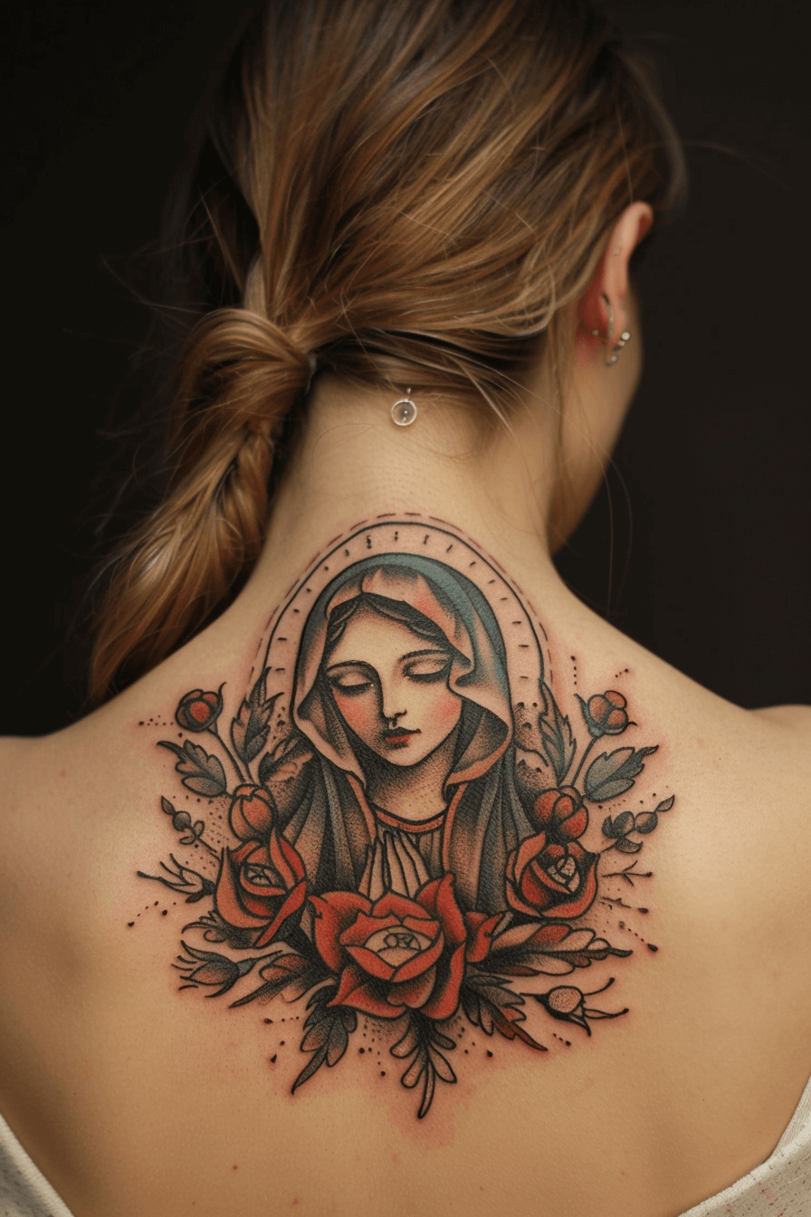 22+ Unique Virgin Mary Tattoo Ideas to Honor Faith