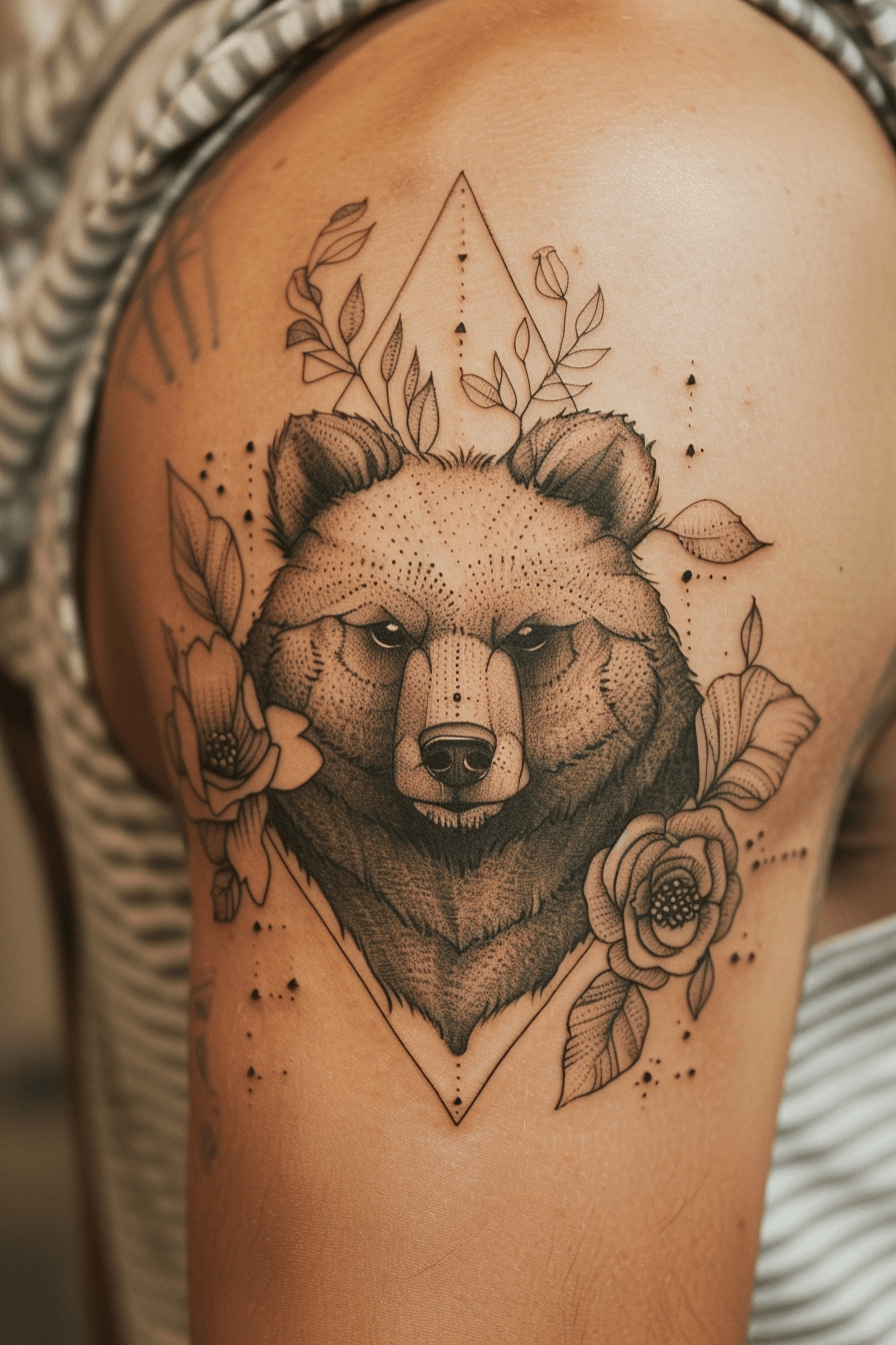 Fierce Bear Tattoo Ideas With Strong Symbolism