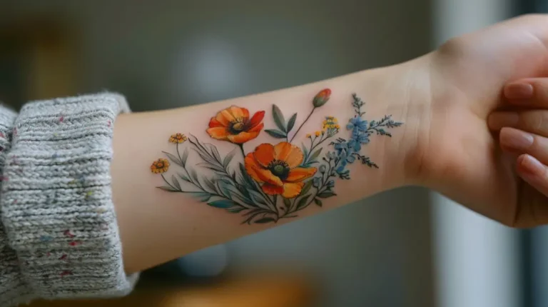 Wildflower Tattoo Ideas For Women