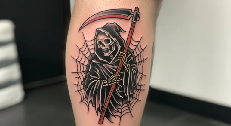 20 American Traditional Grim Reaper Tattoos That Stay Hauntingly Cool
