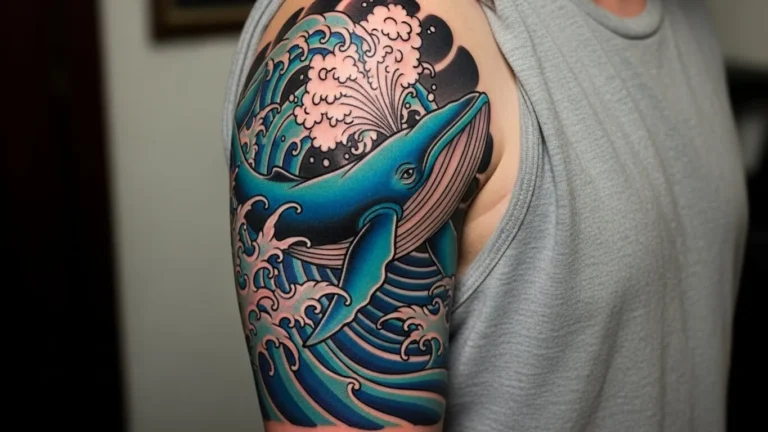 19 Neo Traditional Whale Tattoos That Feel Large and Majestic