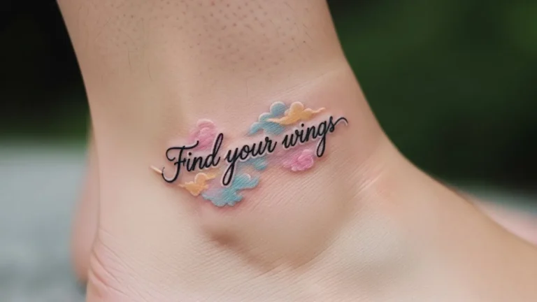 20 Watercolor Quote Tattoos That Blend Words and Art