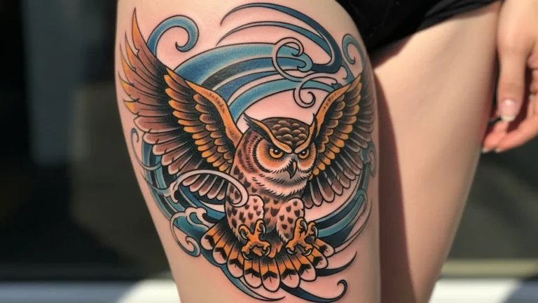 23 Neo Traditional Owl Tattoos That Glow With Mystery
