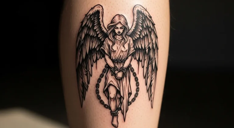 19 Edgy Fallen Angel Tattoos for Women With Dark Personality