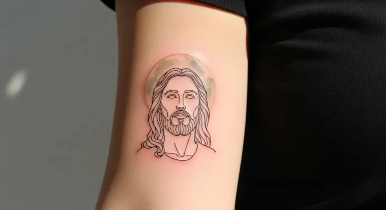 20 Minimalist Jesus Tattoo Designs With Pure Lines