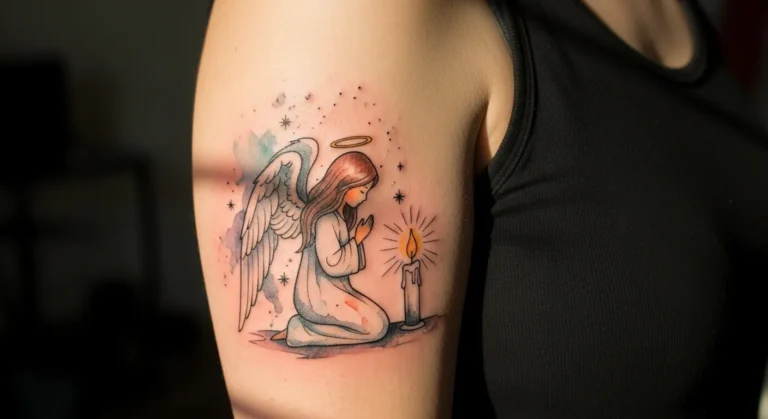 23 Heartfelt Memorial Angel Tattoo Ideas To Honor Loved Ones