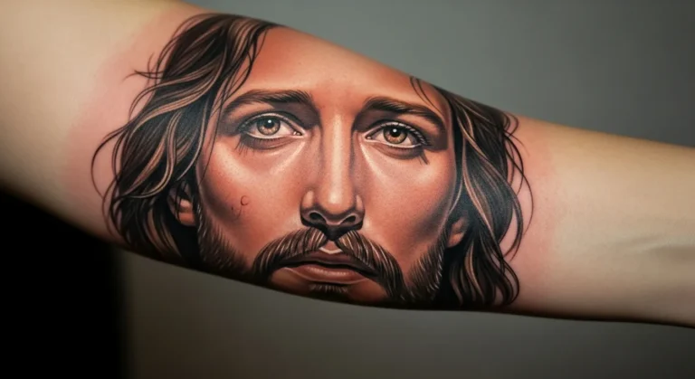 25 Detailed Jesus Piece Forearm Tattoos With Visual Focus