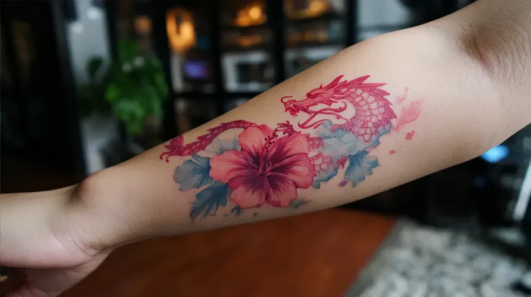 25 Artistic Dragon and Flower Tattoo Designs With a Fantasy Touch