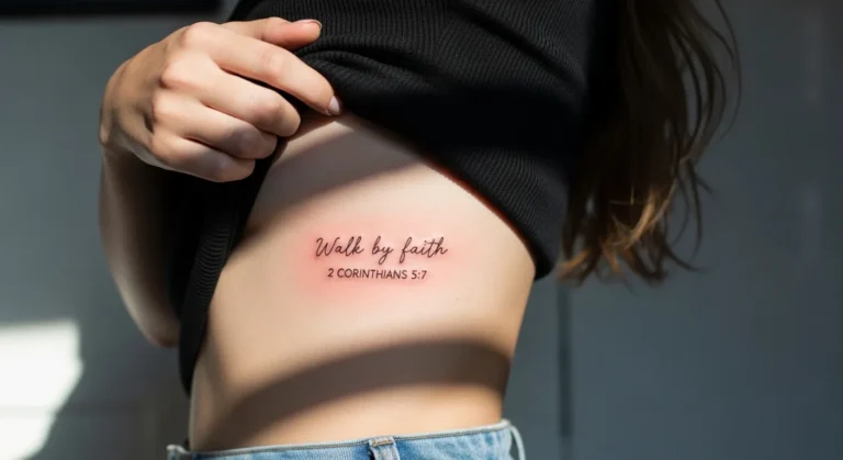 19 Intimate Rib Bible Verse Tattoos for Women With Hidden Meaning