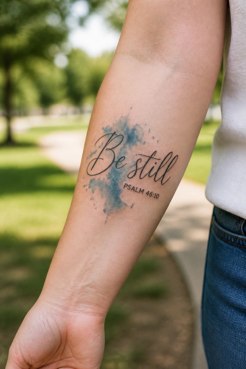 Tattooed forearm with