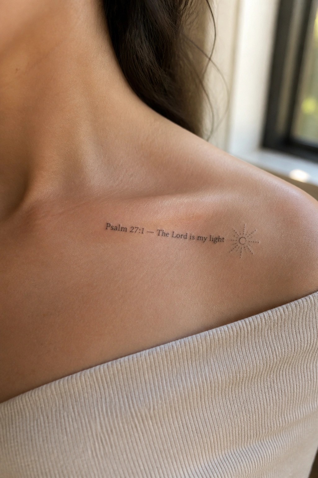 Shoulder tattoo reading