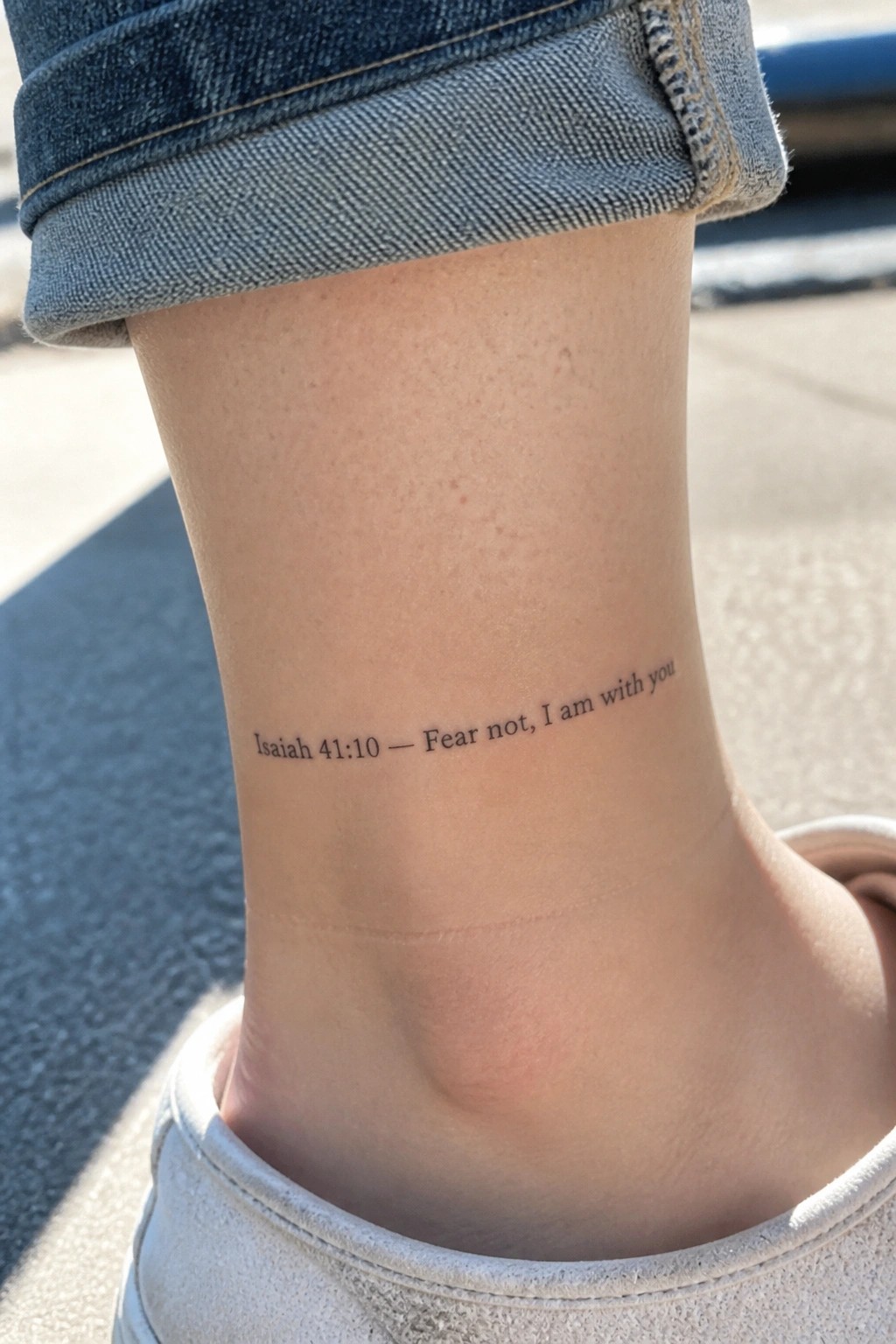Ankle tattoo