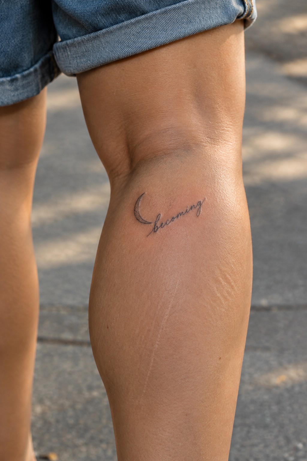 Crescent moon and 