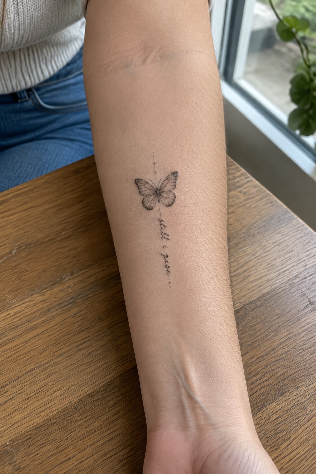 Butterfly tattoo with