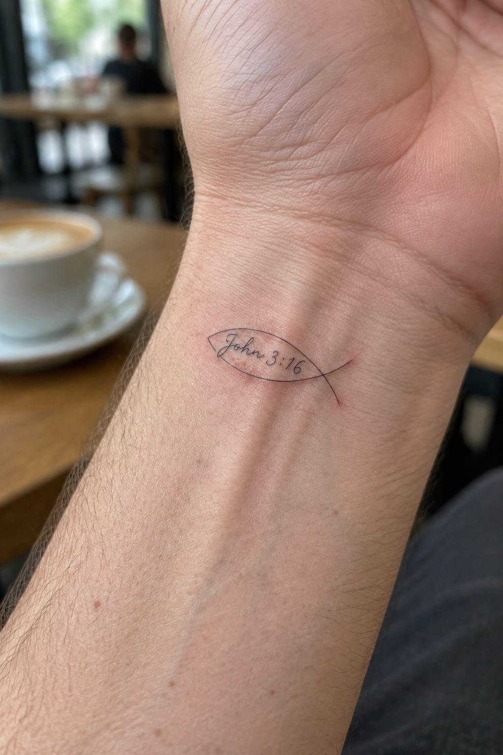Small fish tattoo with 