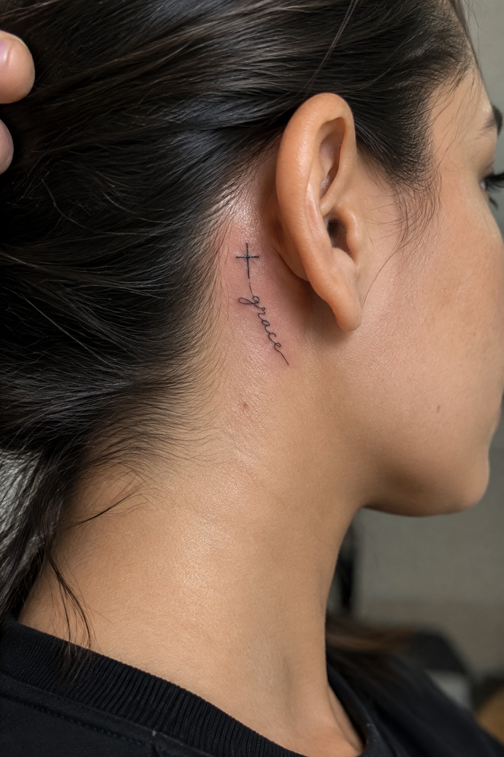 Small black cross and 