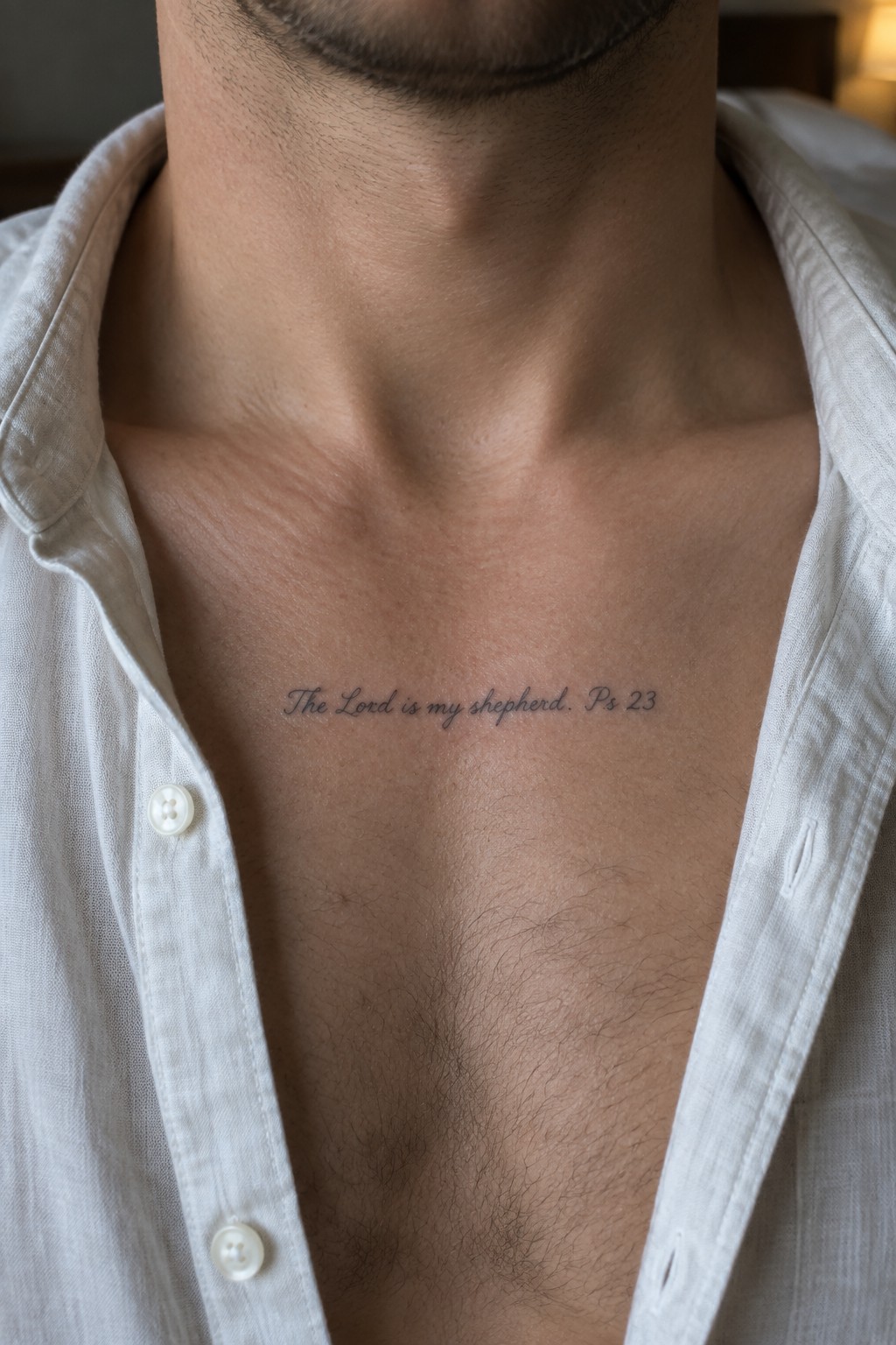 Chest tattoo 