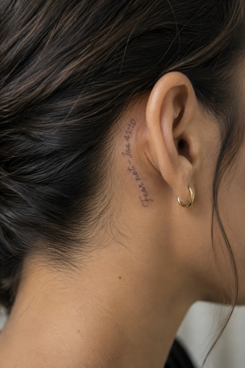 Close-up of neck with