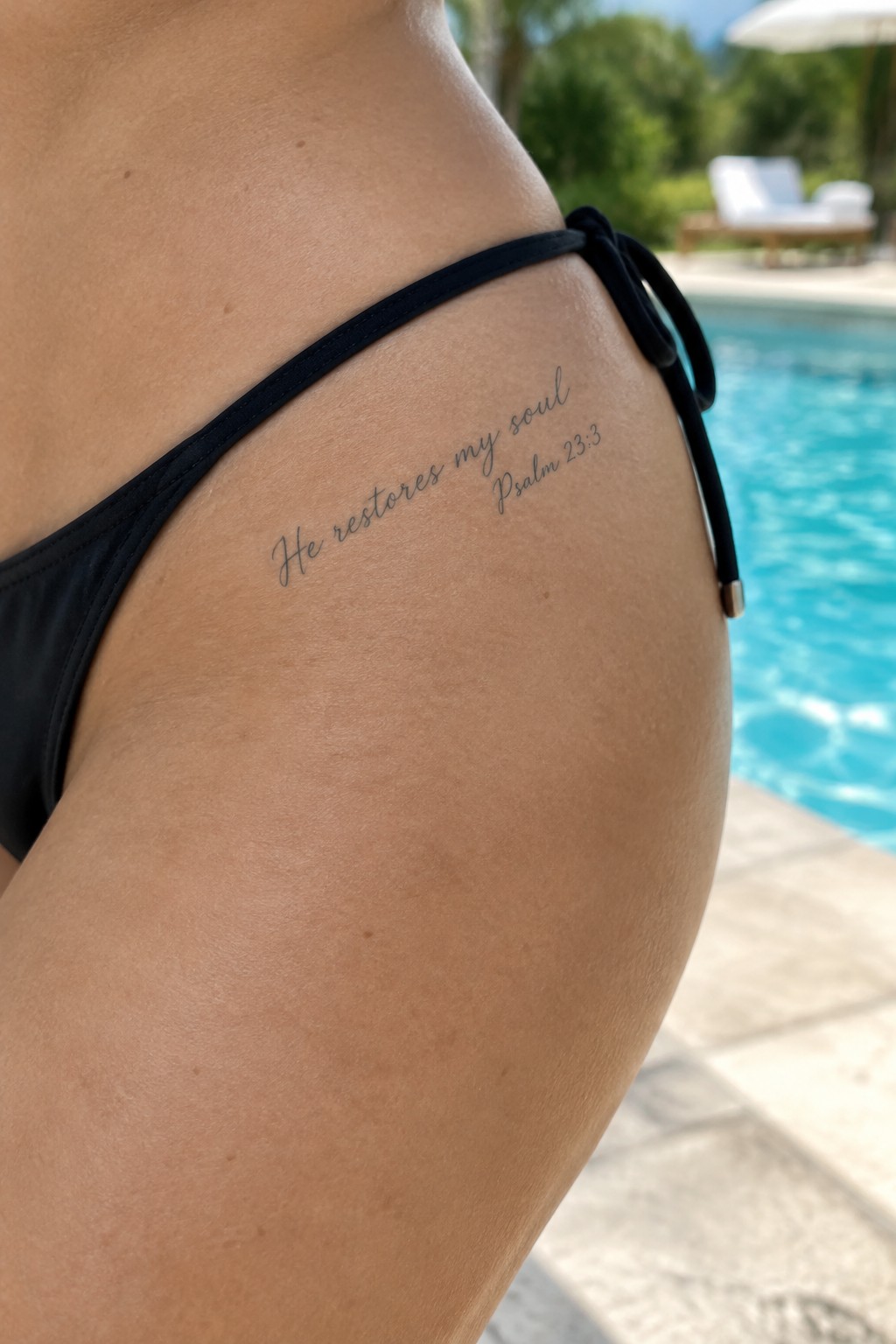 Cursive tattoo