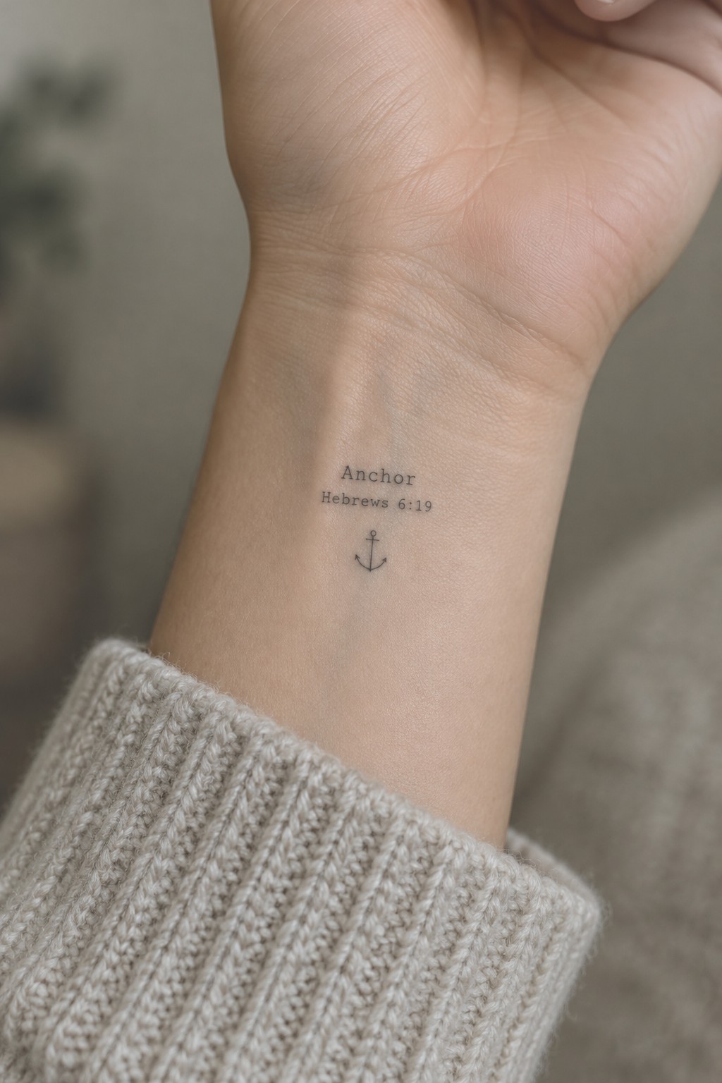 Wrist tattoo with