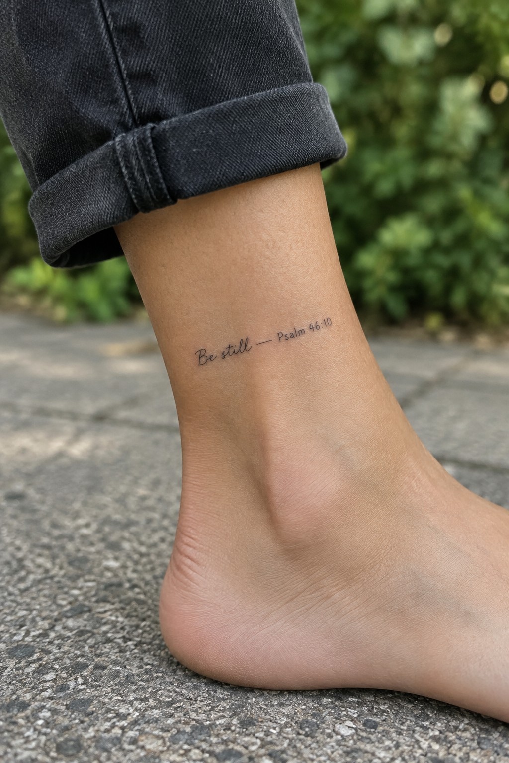 Ankle tattoo