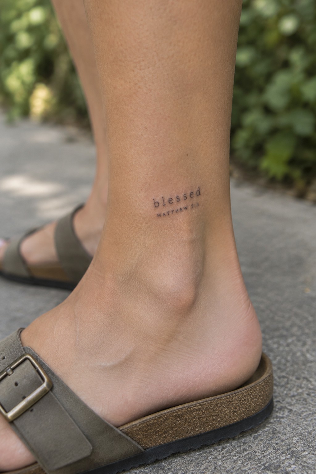 Ankle tattoo