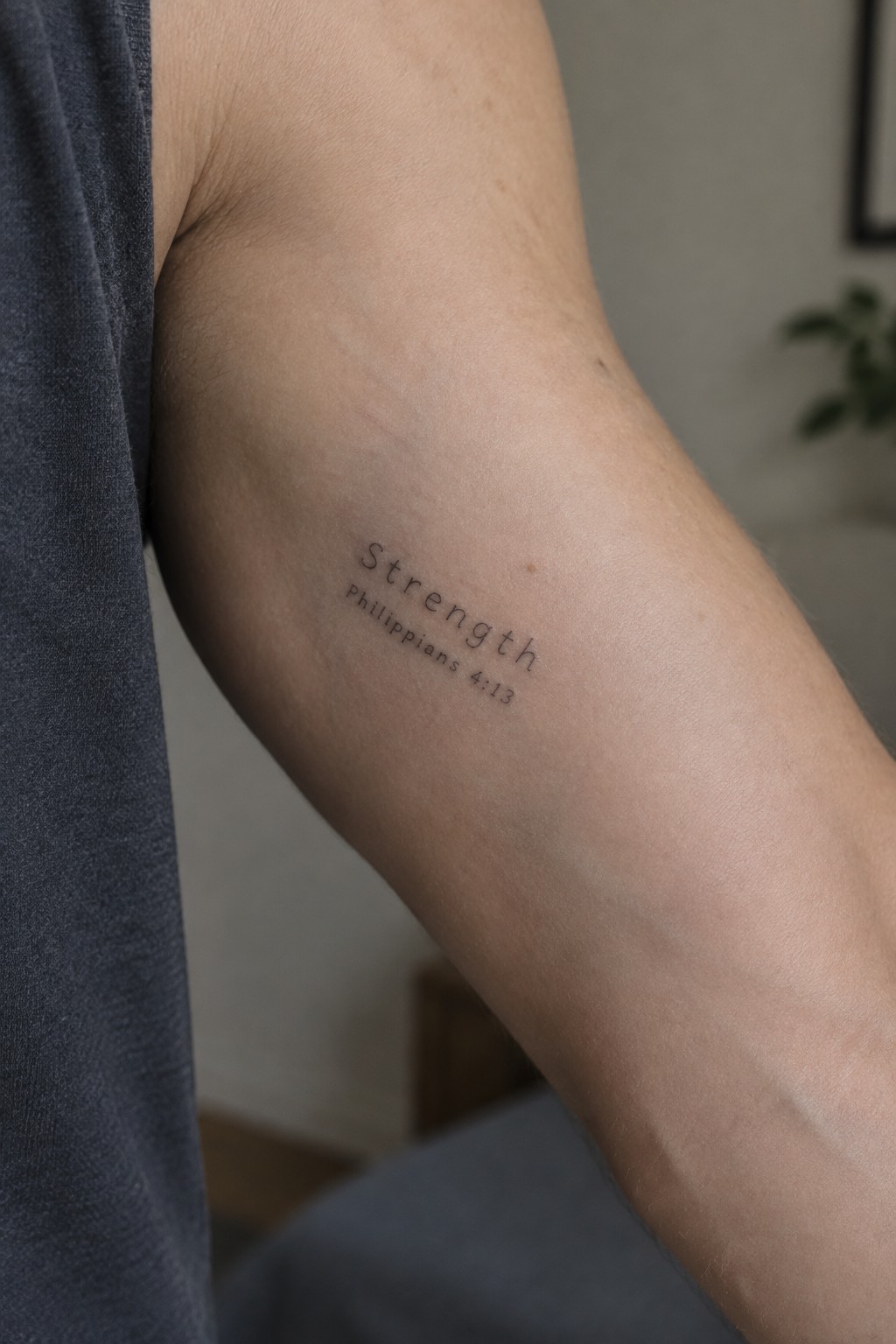Person's upper arm with
