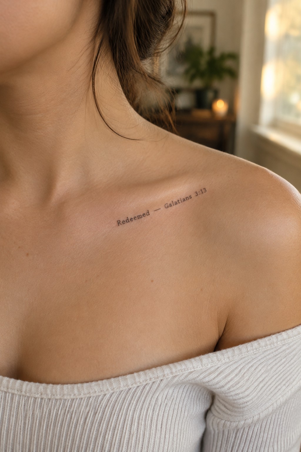 Woman's shoulder with