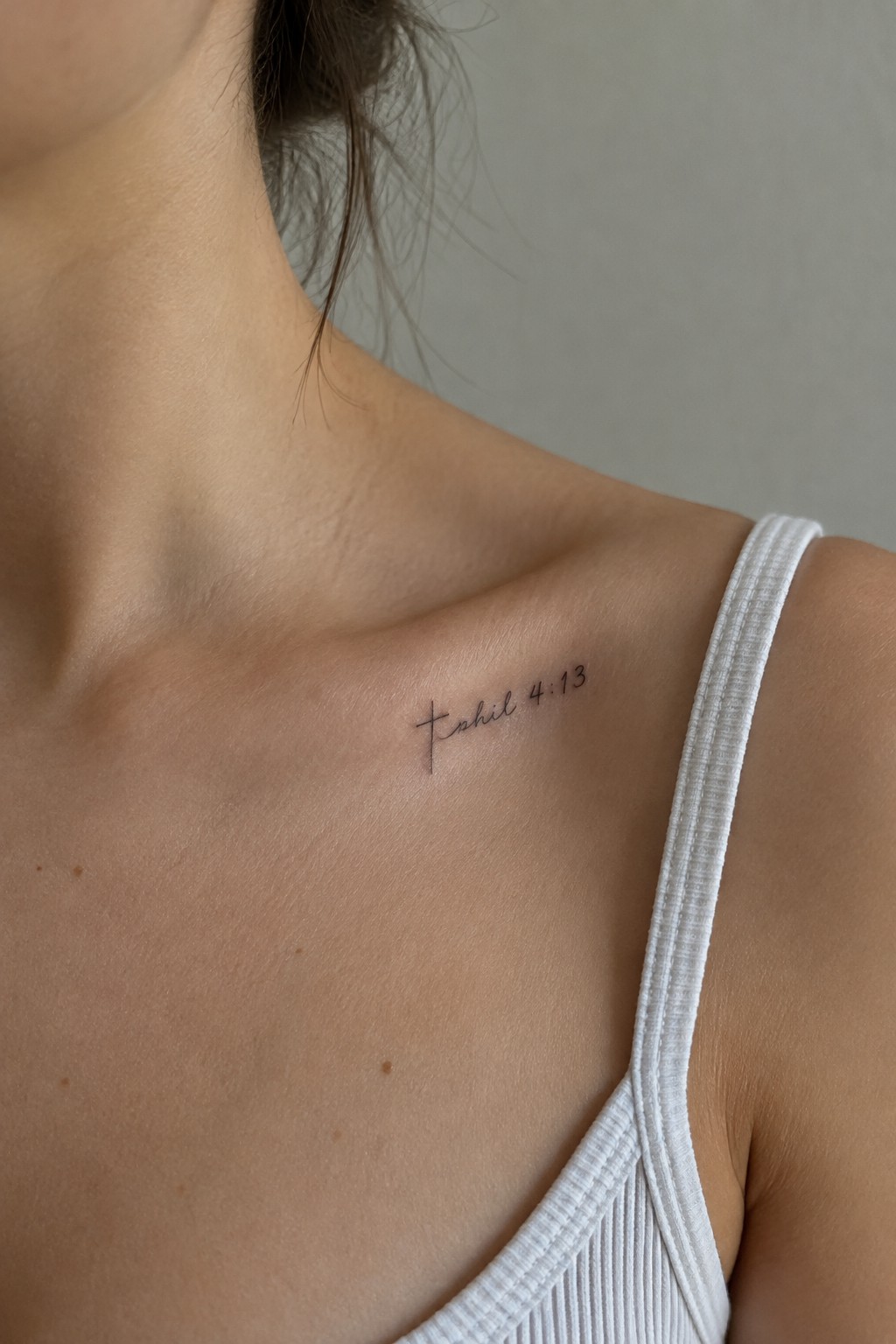 Cross tattoo with