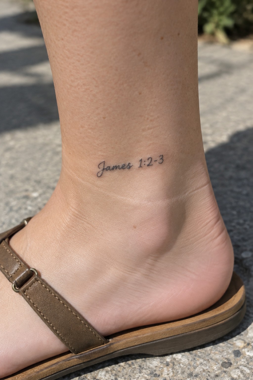 Ankle tattoo