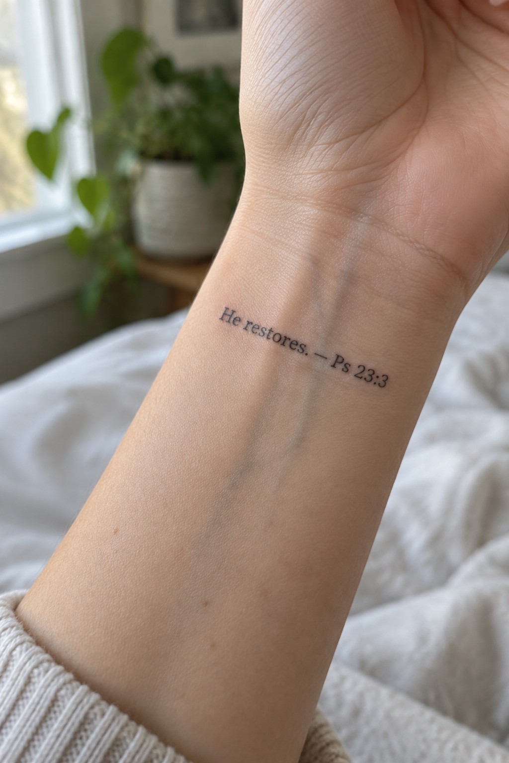 Inner wrist tattoo 