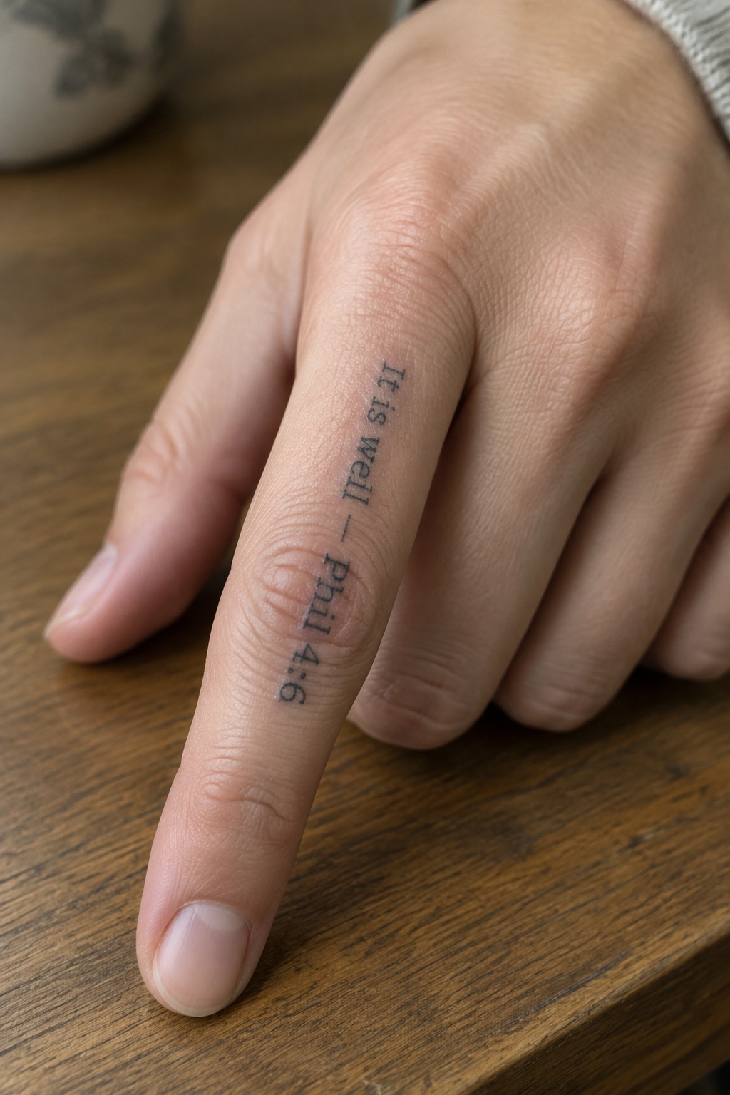 Hand with 