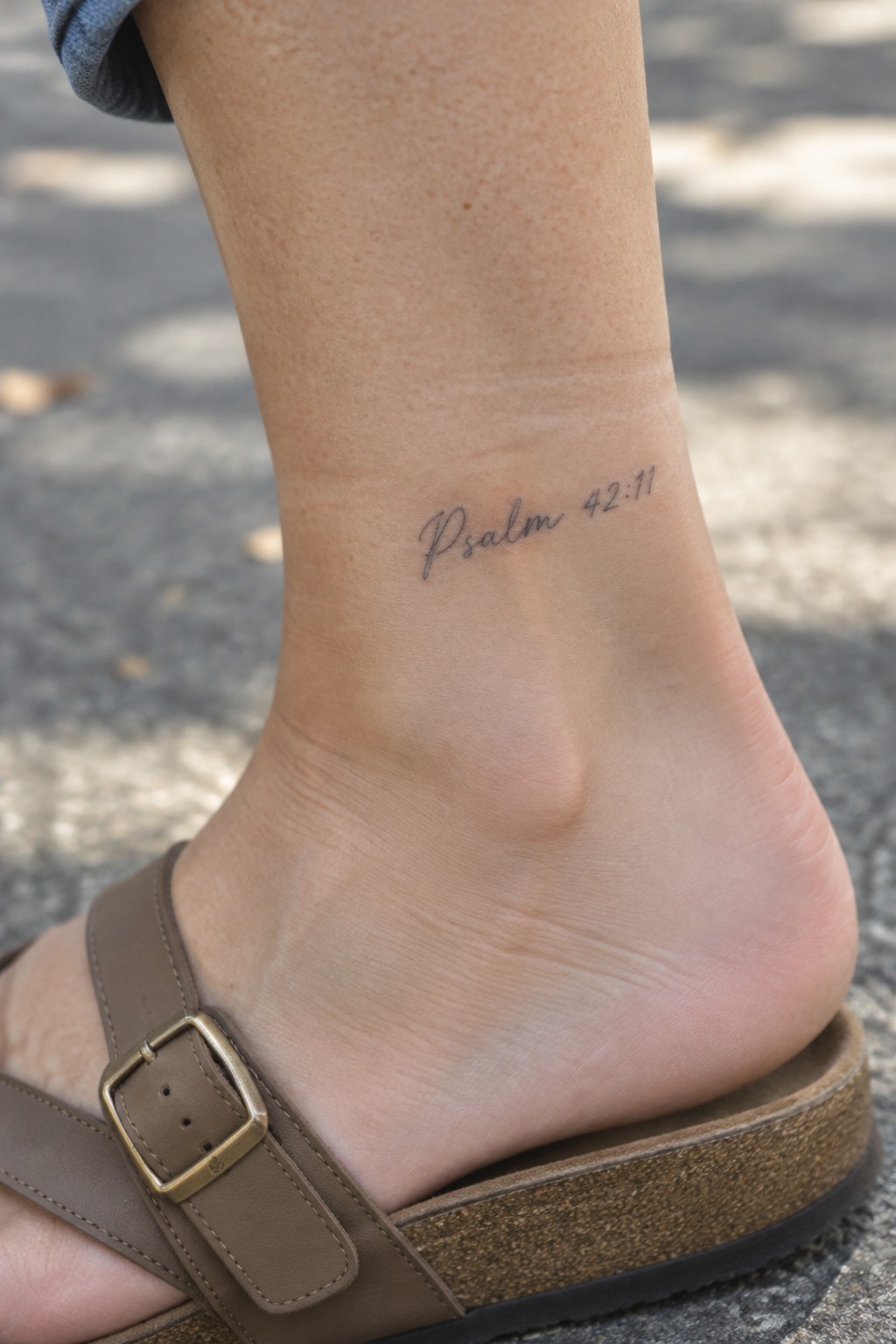 Ankle tattoo 